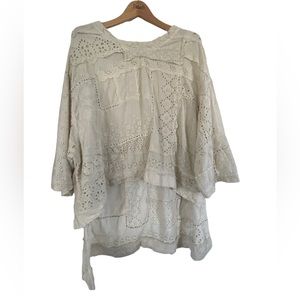 Magnolia Pearl Lace High Low top w/ MP on back